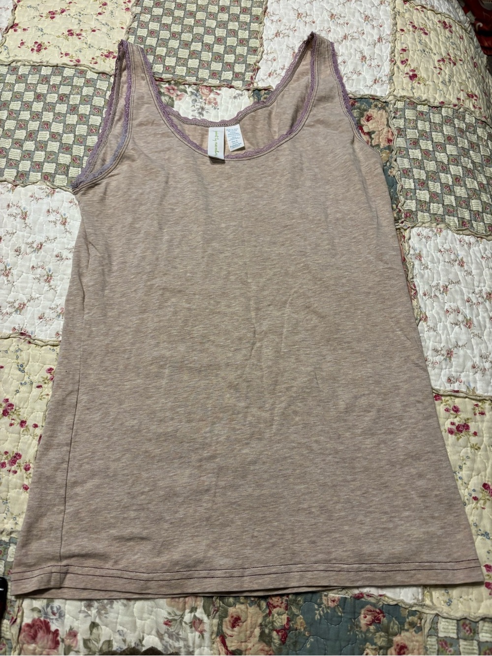 Matilda Jane Light Mauve Women's Sleeveless Tank Top Large